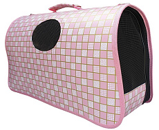 Котики Собачки сумка-переноска "Pink Chess"
