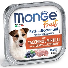 Monge Dog Fruit Pate (Индейка и черника)