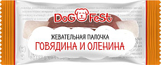 Dog Fest Жевательная палочка из говядины и оленины, 20 шт/уп.