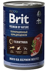 Brit Premium by Nature консервы для щенков всех пород (Телятина)