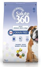 Salute 360 Grainfree Adult Medium/Maxi (Лосось, картофель)