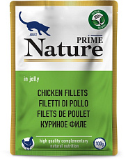 Prime Nature Паучи Куриное филе в желе для кошек