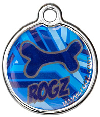 Адресник RogZ ID Tag Large Metal Navy Zen