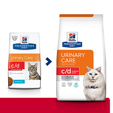 Hill's Prescription Diet c/d Multicare Urinary Stress для кошек, с рыбой