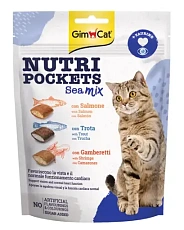 GimCat Nutri Pockets Sea Mix (лосось, форель, креветки)