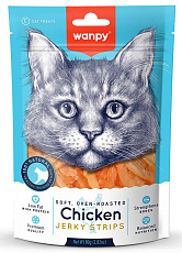 Wanpy Cat Мягкая вяленая соломка из курицы