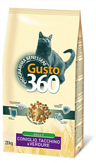 Gusto 360 для кошек (Кролик/индейка/овощи)