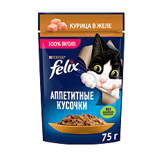 Felix Аппетитные кусочки для кошек (Курица в желе)
