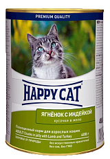 Happy Cat для взрослых кошек (Ягненок, индейка)