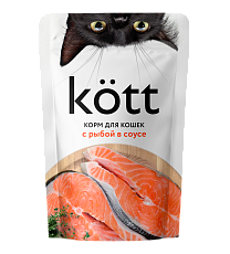 Kott для кошек с рыбой в соусе