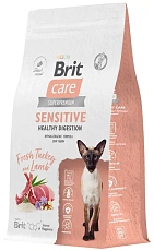 Brit Care Cat Sensitive Healthy Digestion (Индейка, ягненок)