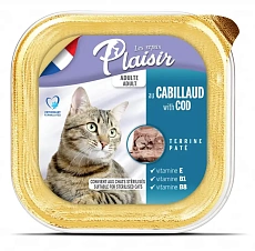 Plaisir Паштет для кошек (Треска)