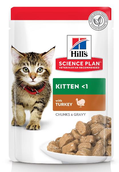 Консервы Hill's Science Plan влажный корм для котят (индейка) для кошек и котят