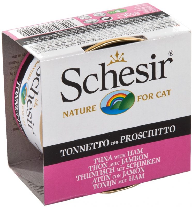 Консервы Schesir Tuna Ham (Тунец, ветчина) для кошек и котят