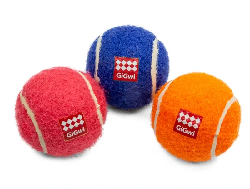 GiGwi CATCH & FETCH Три мяча с пищалкой маленькие