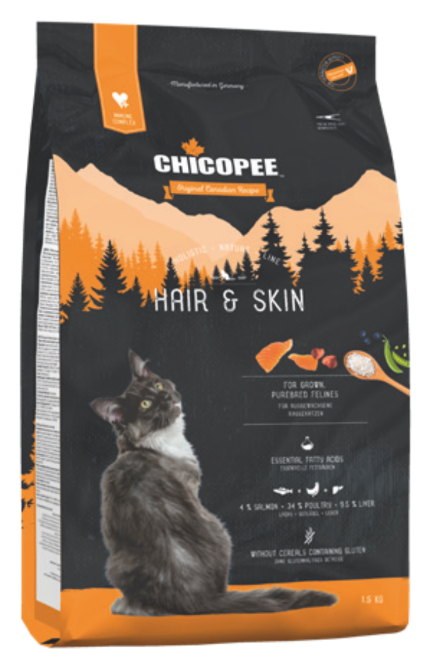 Сухой корм Chicopee HNL Hair&Skin для кошек и котят