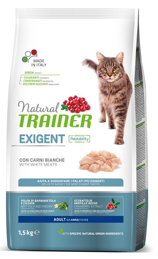 Сухой корм Trainer Natural Adult Exigent (Белое мясо) для кошек и котят