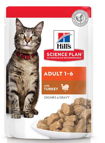 Консервы Hill's Science Plan Optimal Care влажный корм (индейка) для кошек и котят