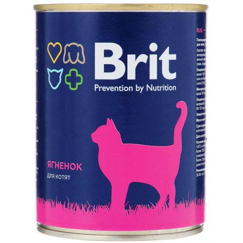 Консервы Brit Premium Kitten (Ягненок) для кошек и котят