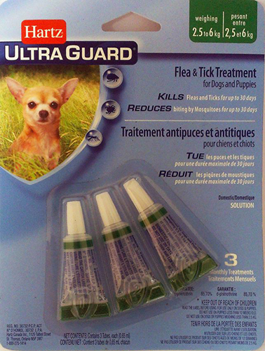 Капли противопаразитарные Ultra Guard Puppies 3 в 1