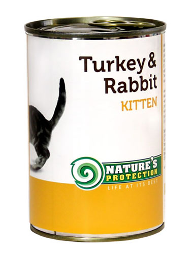 Консервы Nature's Protection Kitten Turkey & Rabbit для кошек и котят