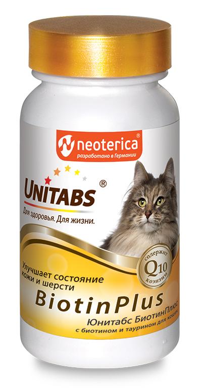 Neoterica Unitabs BiotinPlus с Q10 для кошек
