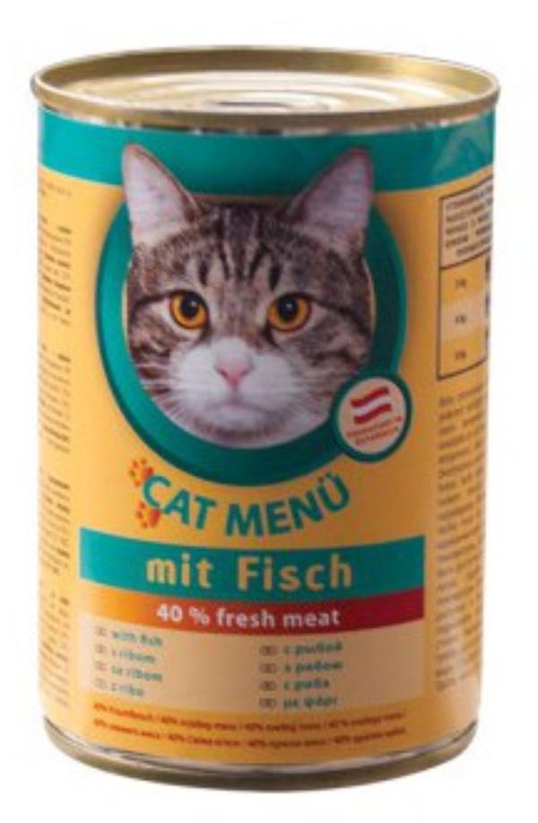 CAT Menu Консервир. корм для кошек (Рыба) – Garfield.by