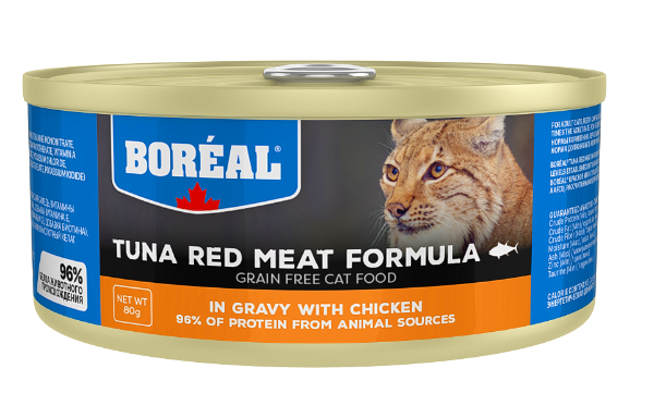 Консервы Boreal Cat Красное мясо тунца в соусе с курицей для кошек и котят