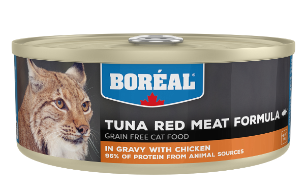 Консервы Boreal Cat Красное мясо тунца в соусе с курицей для кошек и котят