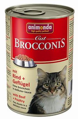 Консервы Консервы Brocconis Cat (говядина и птица) для кошек и котят