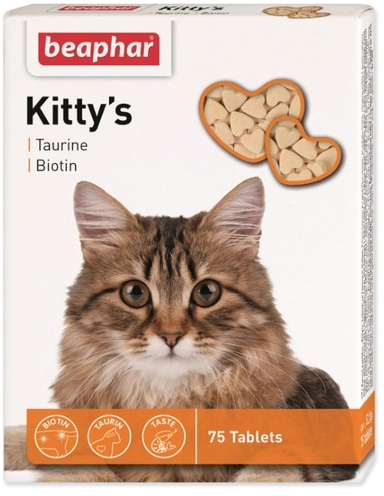 Кормовая добавка Beaphar Kitty's + Taurine-Biotine купить | Цены и Фото