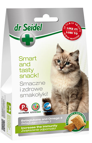Лакомство Dr. Seidel Snacks Лакомство для кошек для повышения иммунитета для кошек и котят