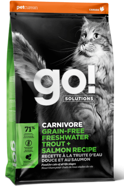 Сухой корм GO! Solutions Carnivore GF Freshwater Cat (Форель и лосось) для кошек и котят