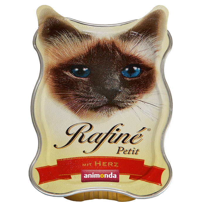 Консервы Rafiné Petit (с говяжьим сердцем) для кошек и котят