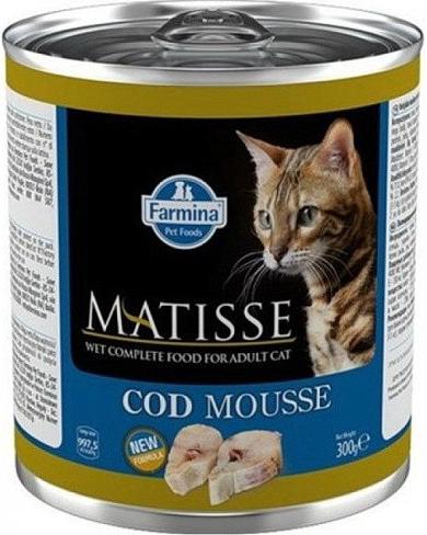 Консервы Консервы Farmina Matisse Cat Mousse Codfish, 85 г для кошек и котят
