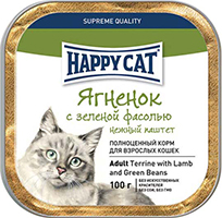 Happy Cat Паштет Ягненок с зеленой фасолью
