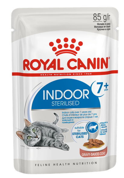 Консервы Royal Canin Indoor Sterilized +7 (соус) для кошек и котят