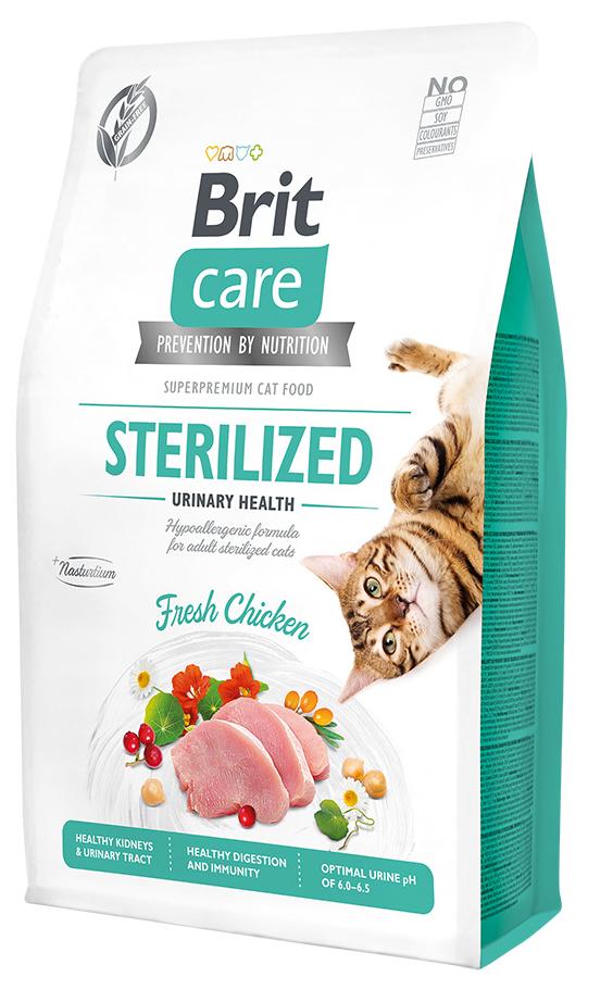 Сухой корм Brit Care Cat GF Sterilized Urinary Health (Курица) для кошек и котят