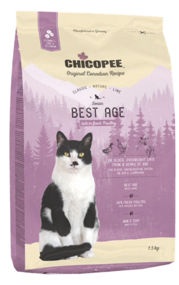 Сухой корм Chicopee CNL Senior Best Age для кошек и котят