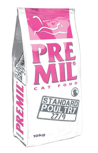 Сухой корм Premil Standard (Птица) для кошек и котят