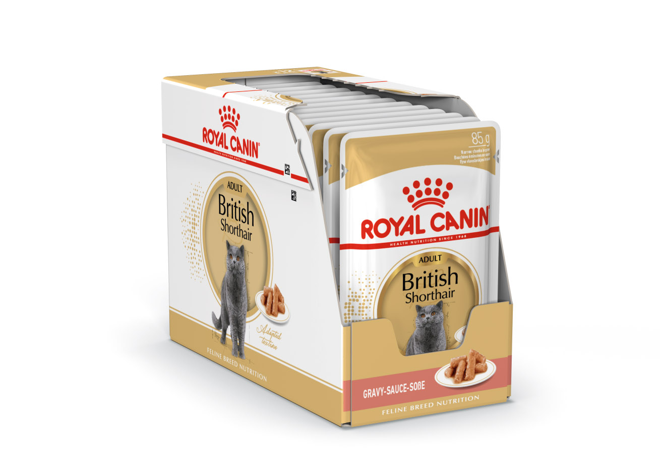 Консервы Royal Canin British Shorthair (соус) для кошек и котят