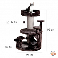 Когтеточка-домик "TRIXIE" "Emil Senior Cat", 96 см