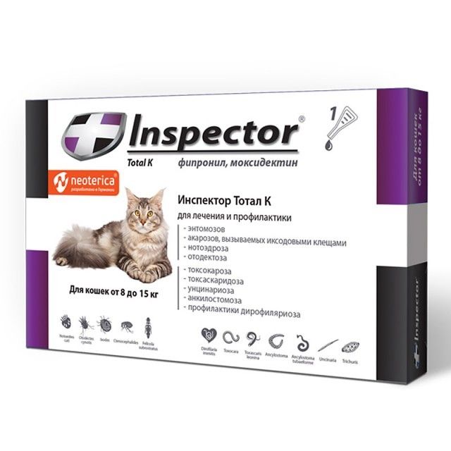 Экопром Inspector Total K для кошек от 8 до 15 кг