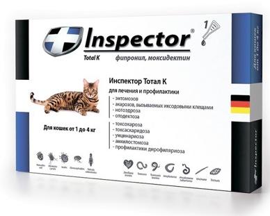 Экопром Inspector Total K для кошек до 4 кг