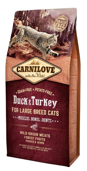 Сухой корм Carnilove for Large Breed Cats (Утка и индейка) для кошек и котят