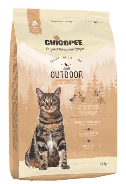 Сухой корм Chicopee CNL Outdoor (Курица) для кошек и котят