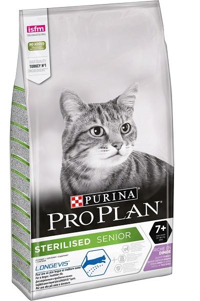 Сухой корм Purina Pro Plan 7+ Sterilised (Индейка) для кошек и котят