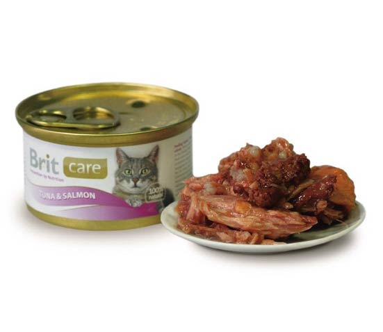 Консервы Brit Care Cat Tuna & Salmon для кошек и котят