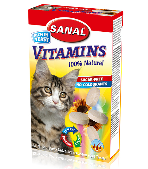 Лакомство Лакомство &quot;Sanal&quot; Для кошек Витамины, 50 г для кошек и котят