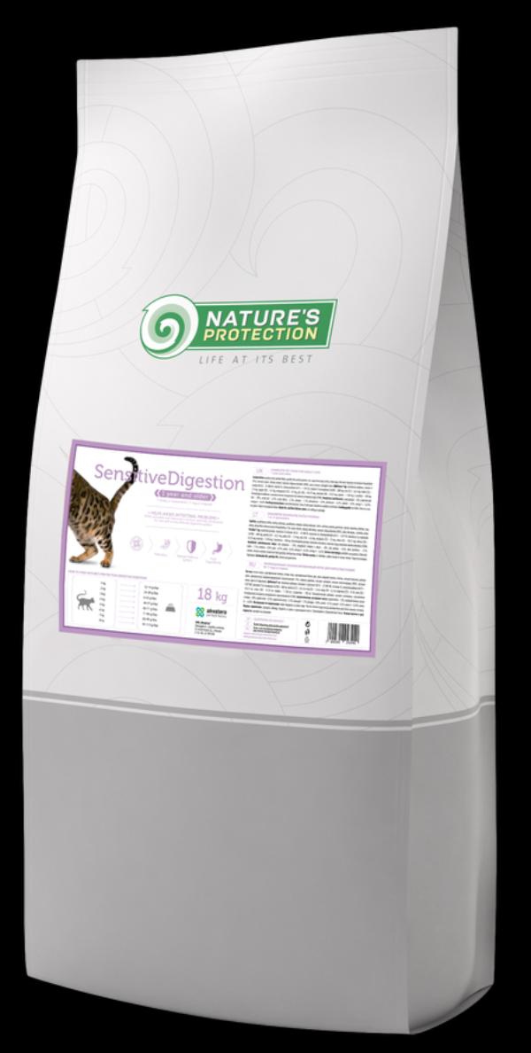 Сухой корм Nature's Protection Sensitive Digestion для кошек и котят